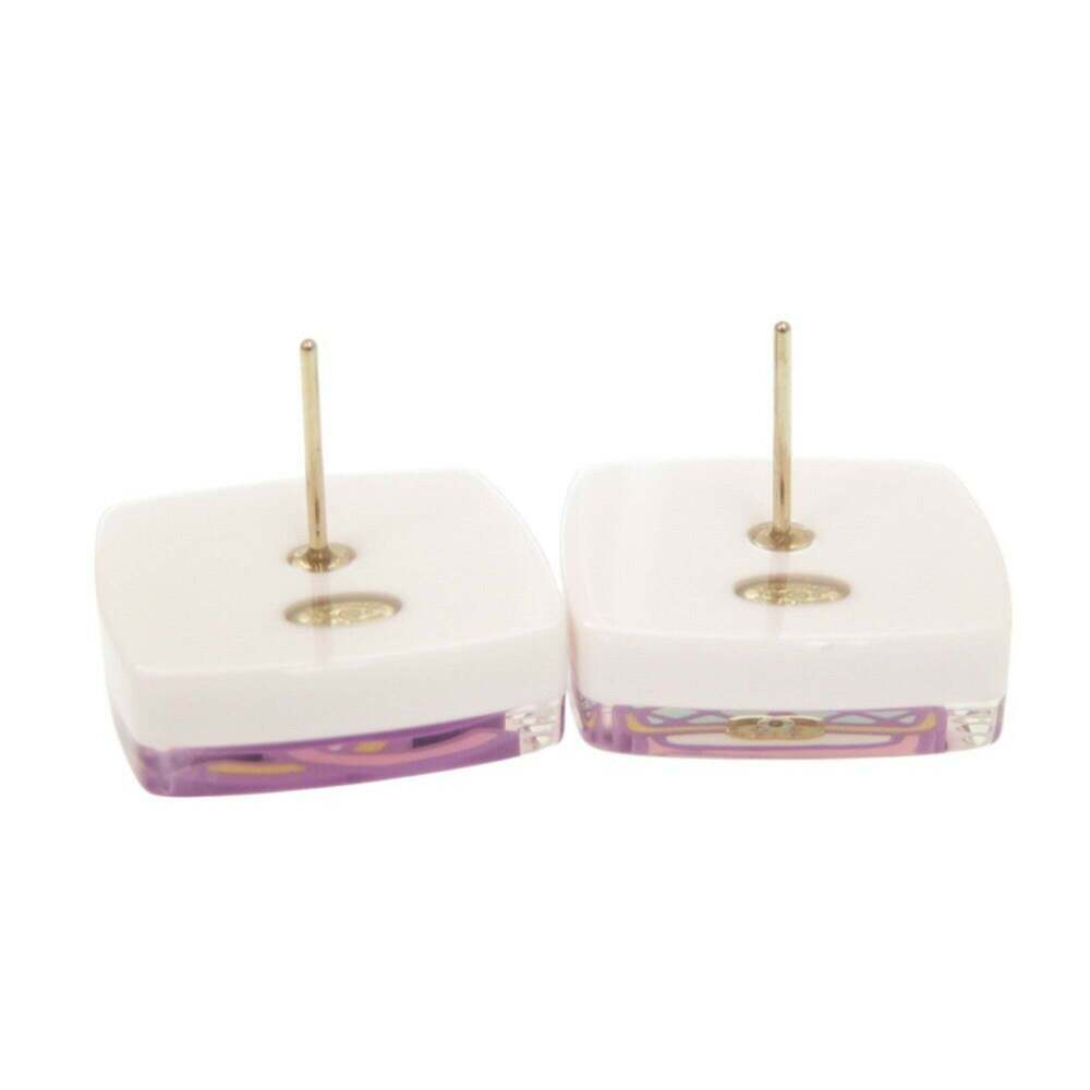 CHANEL Authentic Pink Logo Earrings - Picture 6 of 7